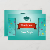 卒業式感謝カード サンキューカード (正面/裏面)