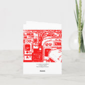 卒業式感謝カード 通学バス2 サンキューカード (裏面)