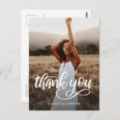 卒業式感謝フォト 現代スクリプト卒業生 ポストカード (正面/裏面)