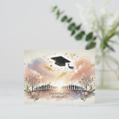 卒業式感謝ポストカード ポストカード (スタンド正面)