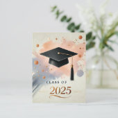 卒業式感謝ポストカード ポストカード (スタンド正面)