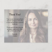 卒業式感謝メッセージカード2枚組写真付き ポストカード (裏面)