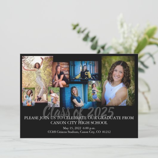 卒業式招待状お知らせ2 招待状 (スタンド正面)