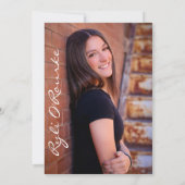 卒業式招待状お知らせ2 招待状 (裏面)