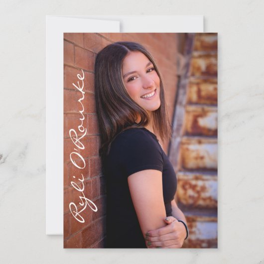 卒業式招待状お知らせ2 招待状 (裏面)