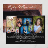 卒業式招待状お知らせ2 招待状 (正面/裏面)