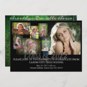 卒業式招待状の案内 招待状 (正面/裏面)