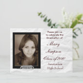 卒業式招待状カード 招待状 (スタンド正面)