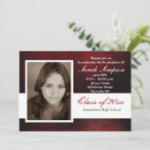 卒業式招待状カード 招待状 (スタンド正面)