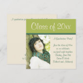 卒業式招待状クラス 招待状 (正面/裏面)