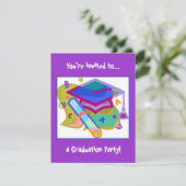 卒業式招待状-中学校 招待状 (スタンド正面)