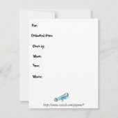 卒業式招待状-中学校 招待状 (裏面)