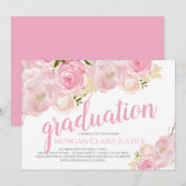 卒業式招待状, 卒業式お知らせ 招待状 (正面/裏面)