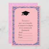 卒業式招待状 招待状 (正面/裏面)