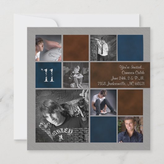 卒業式招待状 招待状 (正面)