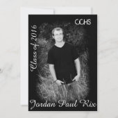 卒業式招待状 招待状 (正面)