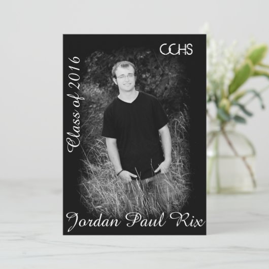 卒業式招待状 招待状 (スタンド正面)