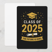 卒業式招待状 招待状 (正面/裏面)