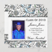 卒業式招待状 招待状 (正面/裏面)