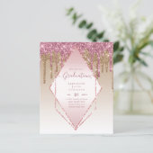 卒業式招待状 – 滴下グリッターグラマガーリーー (スタンド正面)