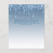 卒業式招待状 – 滴下グリッターグラマガーリーー (裏面)