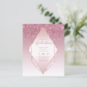 卒業式招待状 – 滴下グリッターグラマガーリーー (スタンド正面)