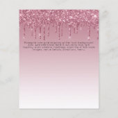 卒業式招待状 – 滴下グリッターグラマガーリーー チラシ (裏面)