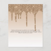 卒業式招待状 – 滴下グリッターグラマガーリーー チラシ (裏面)