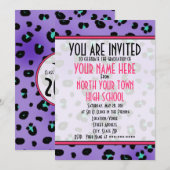 卒業式招待状 - 2011年度パープルクラス 招待状 (正面/裏面)