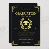 卒業式招待状 | 2025年クラス 招待状 (正面/裏面)