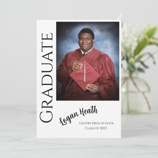 卒業式招待状 V4 招待状 (スタンド正面)