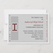 卒業式招待 招待状 (正面)