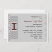 卒業式招待 招待状 (正面/裏面)