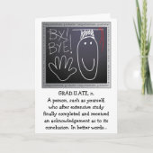 卒業式挨拶状 カード (正面)