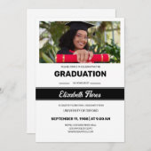 卒業式案内テンプレート 案内状 (正面/裏面)