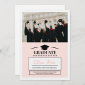 卒業式案内テンプレート 案内状 (正面/裏面)