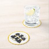 卒業式標準プードル犬 ペーパーコースター (インサイチュ)