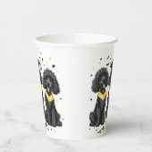 卒業式標準プードル犬 紙コップ (左)