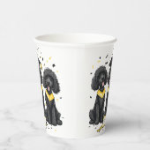 卒業式標準プードル犬 紙コップ (右)