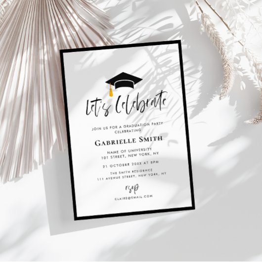 卒業式祝の招待 招待状