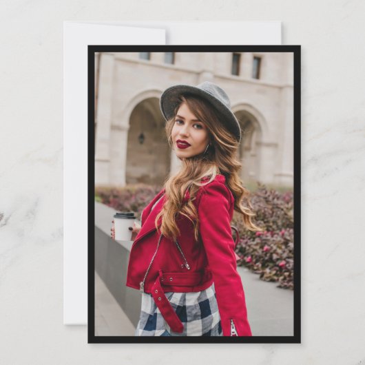 卒業式祝の招待 招待状 (裏面)