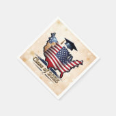卒業式祝アメリカスタイル スタンダードカクテルナプキン (角)