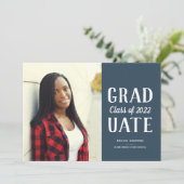 卒業式積モダン上式海軍 案内状 (スタンド正面)