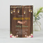 卒業式素朴の招待状 招待状 (スタンド正面)