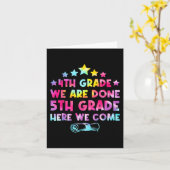 卒業式絞り染め5年生Here 来 We  カード (黄色い花)