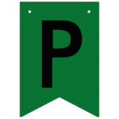 卒業式緑黒校バンティングバナー バンティングフラッグ (第3の旗)