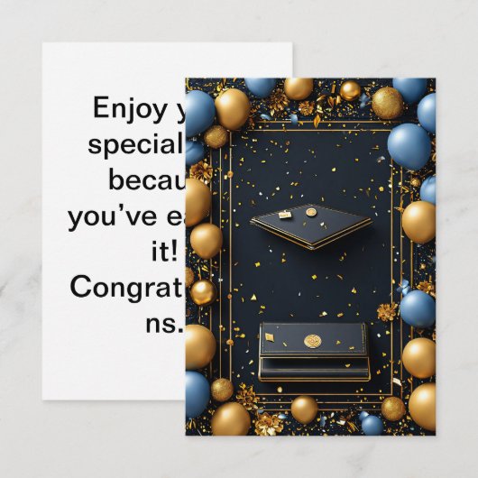 卒業式装飾装置 招待状 (正面/裏面)