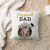 卒業式誇りを持ったパパキャップ写真 クッション (ブランケット)