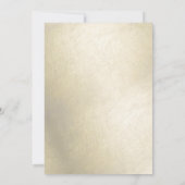 卒業式金ゴールドと卒業式キャップの卒業証書 案内状 (裏面)