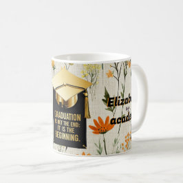 卒業式開花 コーヒーマグカップ